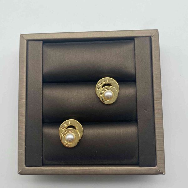 design jewelry new pearl ring button earrings double layer design french style simple temperament earrings fashion, Golden
design jewelry new pearl ring button earrings double layer design french style simple temperament earrings fashion, Golden