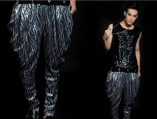 fashion men's clothing paillette leopard print personalized pants ds costumes costume / 27-37, Black
fashion men's clothing paillette leopard print personalized pants ds costumes costume / 27-37, Black