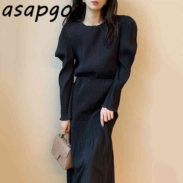 asapgot chic korea temperament o neck pleated puff sleeve shirts women slim high waist mermaid skirts fashion sets gentle retro 210429, White
asapgot chic korea temperament o neck pleated puff sleeve shirts women slim high waist mermaid skirts fashion sets gentle retro 210429, White