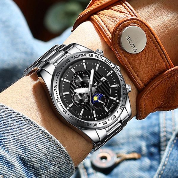 wristwatches fngeen hardlex mirror quartz watch for six hands waterproof business man's wristwatch calendar, Slivery;brown
wristwatches fngeen hardlex mirror quartz watch for six hands waterproof business man's wristwatch calendar, Slivery;brown