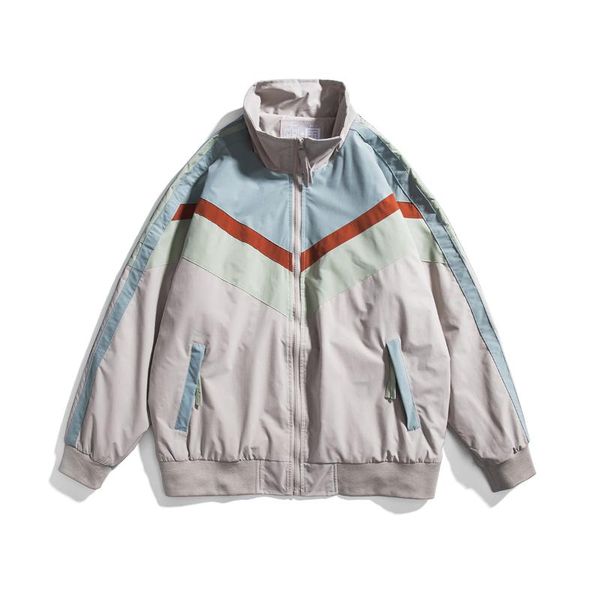 men's jackets spring cotton baseball jacket men japanese splicing color stand collar casual couples oversized chaquetas streetwear, Black;brown
men's jackets spring cotton baseball jacket men japanese splicing color stand collar casual couples oversized chaquetas streetwear, Black;brown