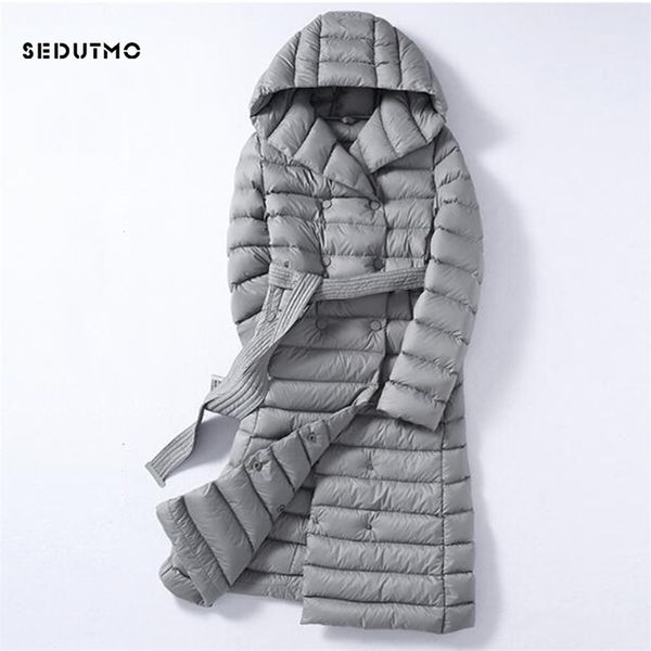 sedutmo winter long womens down jackets ultra light duck coat hoodie autumn puffer jacket ed226 210923, Black
sedutmo winter long womens down jackets ultra light duck coat hoodie autumn puffer jacket ed226 210923, Black