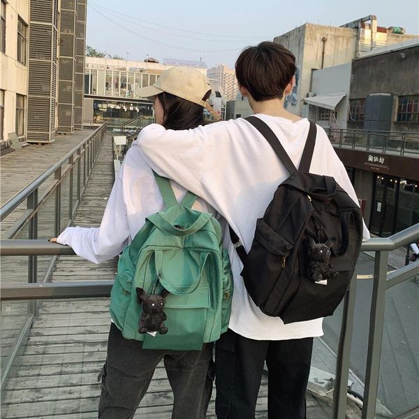 backpack men and women couples large capacity travel high school college students nylon cloth portable bag
backpack men and women couples large capacity travel high school college students nylon cloth portable bag