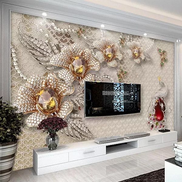 custom european style 3d jewelry flower po murals self adhesive wallpaper living room tv sofa background painting waterproof wallpapers
custom european style 3d jewelry flower po murals self adhesive wallpaper living room tv sofa background painting waterproof wallpapers