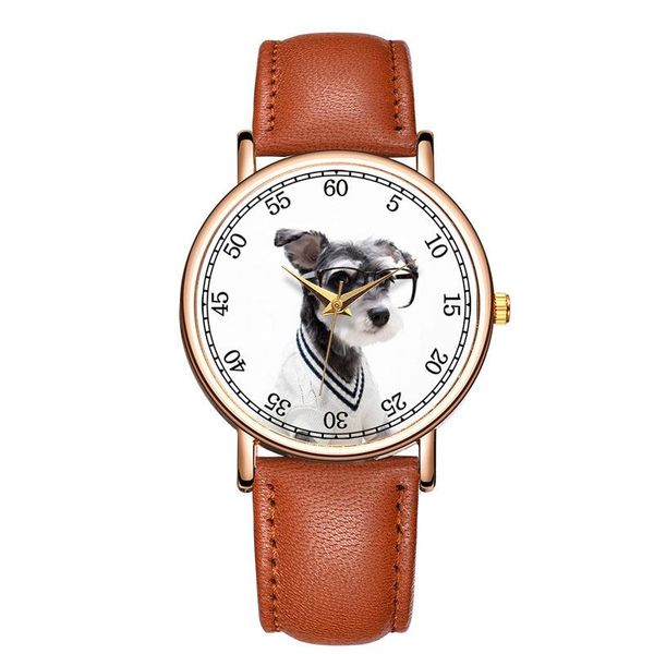 wristwatches women's watches fashion dog simple leather wrist watch vintage ladies couple clock men mujer bayan kol saati reloj, Slivery;brown
wristwatches women's watches fashion dog simple leather wrist watch vintage ladies couple clock men mujer bayan kol saati reloj, Slivery;brown