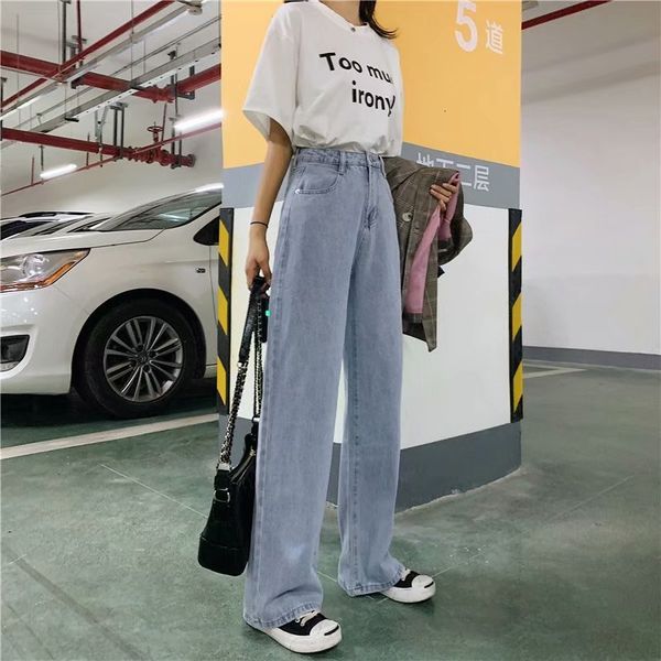 women's jeans women high waist wide leg denim pants autumn vintage casual loose full length plus size1 efsx, Blue
women's jeans women high waist wide leg denim pants autumn vintage casual loose full length plus size1 efsx, Blue
