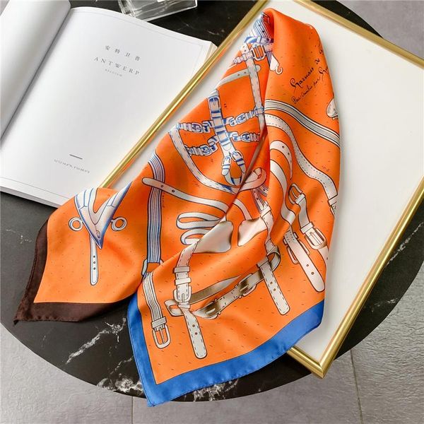 scarves 2021 square silk scarf for ladies design print shawl neck wrap foulard hairband soft neckerchief female bandana, Blue;gray
scarves 2021 square silk scarf for ladies design print shawl neck wrap foulard hairband soft neckerchief female bandana, Blue;gray