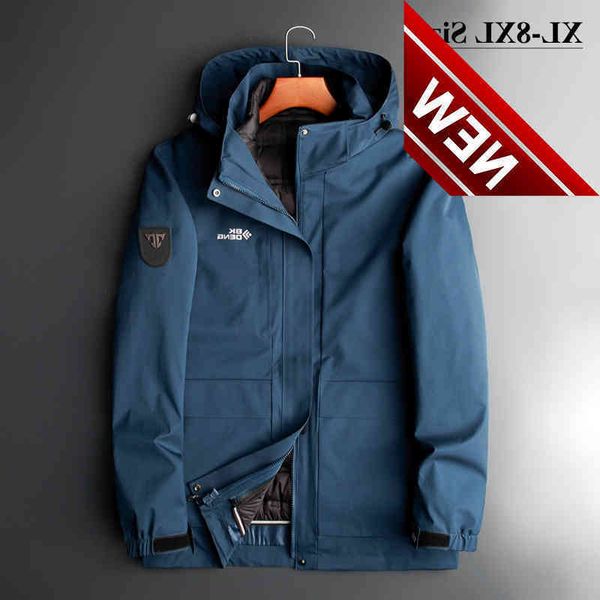 2021 winter men's down jacket oversize 8xl 7xl 6xl windproof parka thick warm loose removable liner coat brand male outerwear, Black
2021 winter men's down jacket oversize 8xl 7xl 6xl windproof parka thick warm loose removable liner coat brand male outerwear, Black