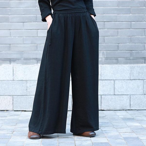 women's pants & capris women summer loose cotton linen wide leg elastic waist ladies solid color 2021 trousers vintage plus size, Black;white
women's pants & capris women summer loose cotton linen wide leg elastic waist ladies solid color 2021 trousers vintage plus size, Black;white