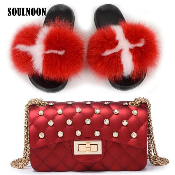 women fur slippers jelly bags set flat fluffy home female outdoor furry plush slides shoulder wallet shoes, Black
women fur slippers jelly bags set flat fluffy home female outdoor furry plush slides shoulder wallet shoes, Black