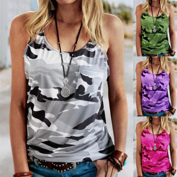 sleeveless camo print women t-shirts summer casual sport camisole streetwear tee large size o-neck female t-shirt 5xl women's, White
sleeveless camo print women t-shirts summer casual sport camisole streetwear tee large size o-neck female t-shirt 5xl women's, White