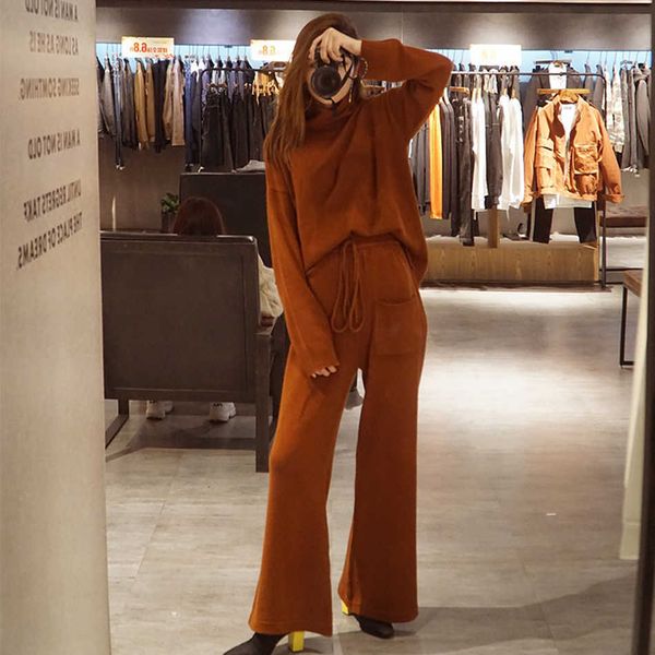 minimalism autumn winter women fashion solid turtleneck sweater elastic waist loose female drawstring pants 210527, White
minimalism autumn winter women fashion solid turtleneck sweater elastic waist loose female drawstring pants 210527, White
