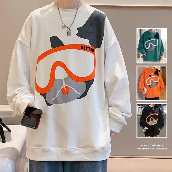 men's hoodies & sweatshirts 2021 autumn winter round neck loose plus size simple cartoon long sleeved shirt casual all-match men sweate, Black
men's hoodies & sweatshirts 2021 autumn winter round neck loose plus size simple cartoon long sleeved shirt casual all-match men sweate, Black