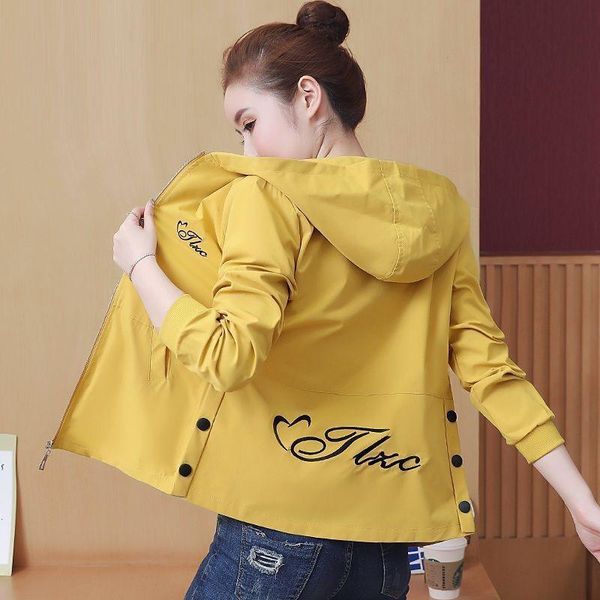 women's jackets 2021 spring autumn long sleeve hooded bomber jacket casual zipper short coat female windbreaker outwear, Black;brown
women's jackets 2021 spring autumn long sleeve hooded bomber jacket casual zipper short coat female windbreaker outwear, Black;brown