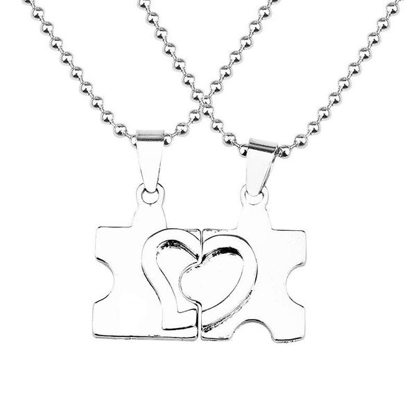 pendant necklaces 2pcs/set irregular geometry broken heart charms pendants i love you for couple lover valentines day gifts, Silver
pendant necklaces 2pcs/set irregular geometry broken heart charms pendants i love you for couple lover valentines day gifts, Silver