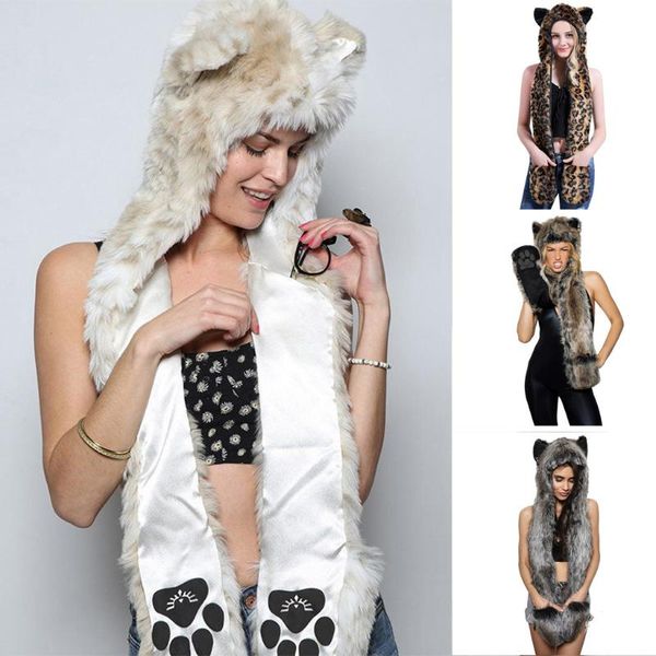 scarves 3 in 1 cartoon full animal faux fur hoods hat scarf pockets ear flat cap hoodie furry gloves christmas halloween party, Blue;gray
scarves 3 in 1 cartoon full animal faux fur hoods hat scarf pockets ear flat cap hoodie furry gloves christmas halloween party, Blue;gray