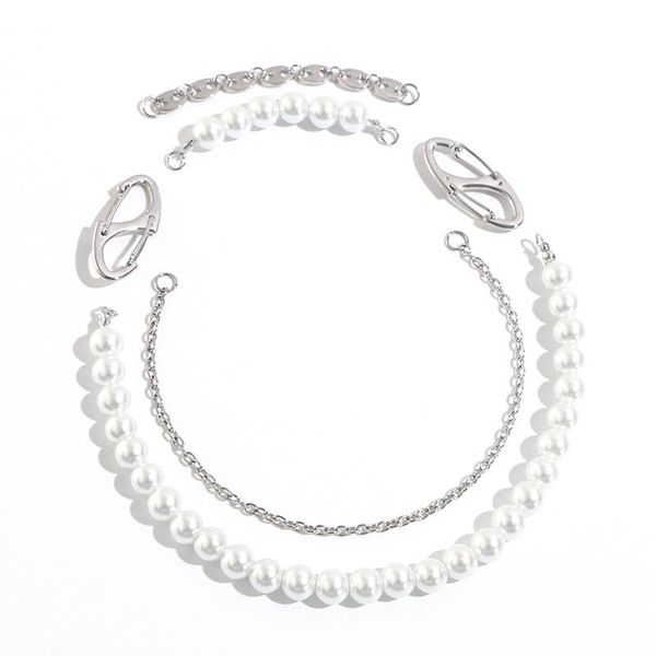 chokers creative design jewelry accessories detachable splicing sweater chain elegant imitation pearl alloy choker necklace women, Golden;silver
chokers creative design jewelry accessories detachable splicing sweater chain elegant imitation pearl alloy choker necklace women, Golden;silver