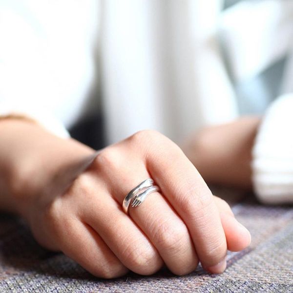 cluster rings creative give you a hug fashion couple for men woman jewelry wedding engagement gifts adjustable women, Golden;silver
cluster rings creative give you a hug fashion couple for men woman jewelry wedding engagement gifts adjustable women, Golden;silver