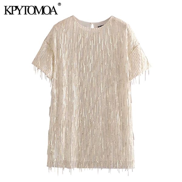 women chic fashion sequins tassel mini dress vintage o neck short sleeve female dresses vestidos mujer 210416, Black;gray
women chic fashion sequins tassel mini dress vintage o neck short sleeve female dresses vestidos mujer 210416, Black;gray