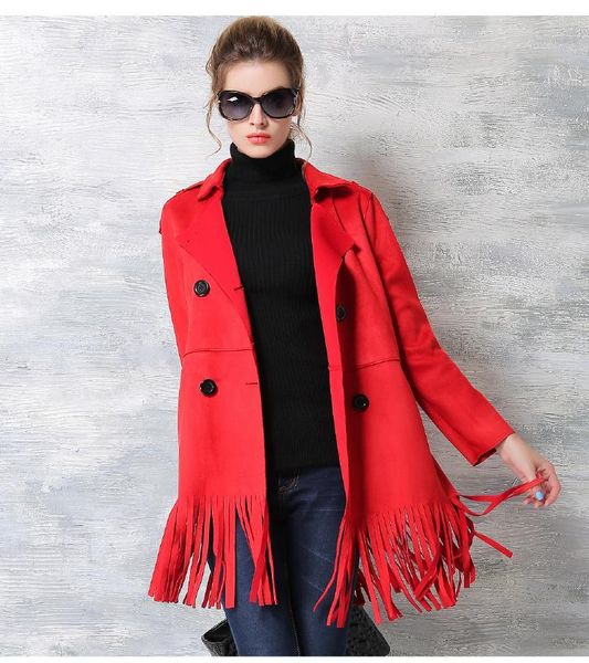 women's wool & blends women female trench loose long autumn fashion coat outerwear, Black
women's wool & blends women female trench loose long autumn fashion coat outerwear, Black