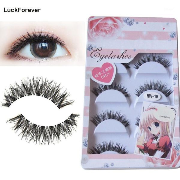 luckforever 5pairs long natural false eyelashes handmade thick eye lashes extension full strip make up tool1
luckforever 5pairs long natural false eyelashes handmade thick eye lashes extension full strip make up tool1