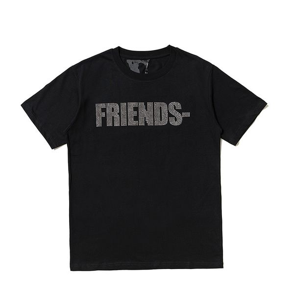 designer rhinestone logo men and women couple personality popular casual loose short sleeve 100% pure cotton t-shirt trendy oversized tees, White;black
designer rhinestone logo men and women couple personality popular casual loose short sleeve 100% pure cotton t-shirt trendy oversized tees, White;black