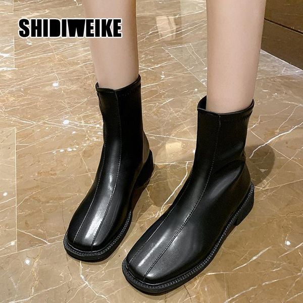 boots 2021 autumn winter pu leather retro square toe ankle heel all women shoes size 35-39 va050, Black
boots 2021 autumn winter pu leather retro square toe ankle heel all women shoes size 35-39 va050, Black