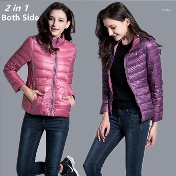 ladies ultra light down jackets both sides can wear girls casual coats women portable puffer jacket female outerwear jk-8131, Black
ladies ultra light down jackets both sides can wear girls casual coats women portable puffer jacket female outerwear jk-8131, Black