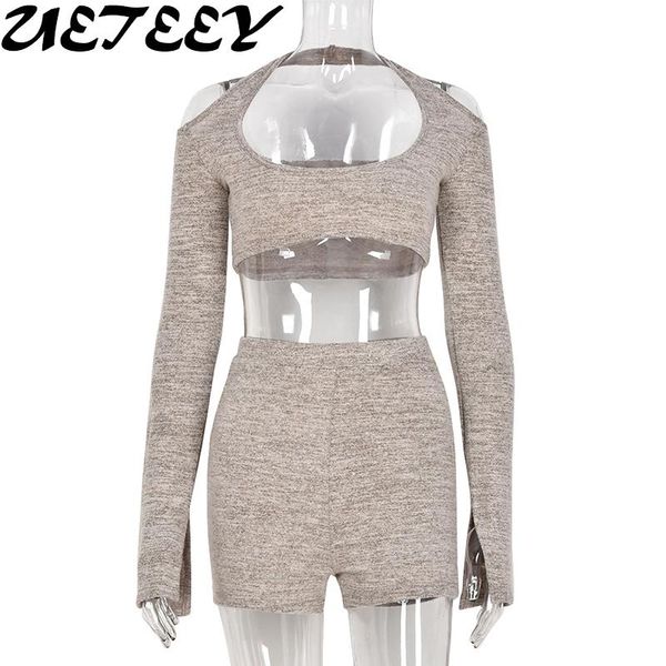 women's tracksuits women fashion skinny matching sets autumn 2021 ladies long sleeve split cut out u-neck crop and short 2 peices set, Gray
women's tracksuits women fashion skinny matching sets autumn 2021 ladies long sleeve split cut out u-neck crop and short 2 peices set, Gray