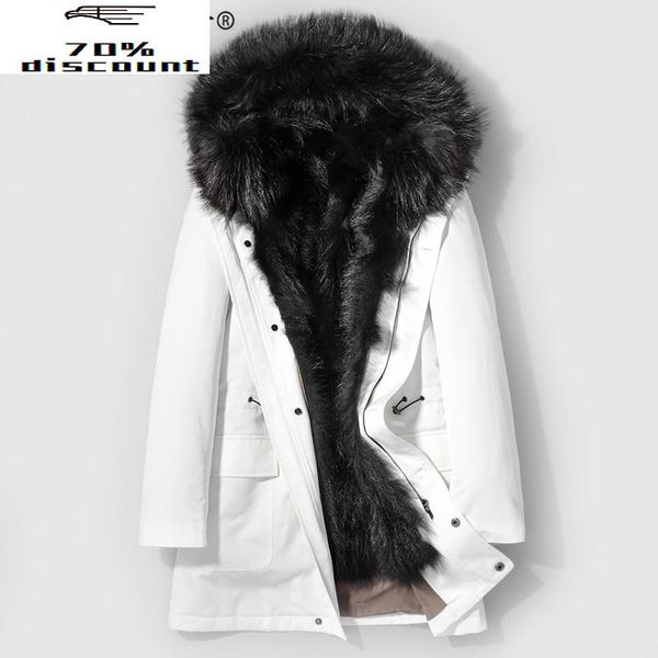 men's leather & faux winter parka real fur coat men korean white long jacket raccoon liner overcoat parkas hombre 2021 d-29-w-lp002, Black
men's leather & faux winter parka real fur coat men korean white long jacket raccoon liner overcoat parkas hombre 2021 d-29-w-lp002, Black