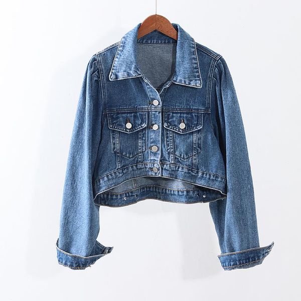 women's jackets vintage loose short denim jacket women outerwear autumn fashion long sleeve jeans female basic coat chaqueta mujer, Black;brown
women's jackets vintage loose short denim jacket women outerwear autumn fashion long sleeve jeans female basic coat chaqueta mujer, Black;brown