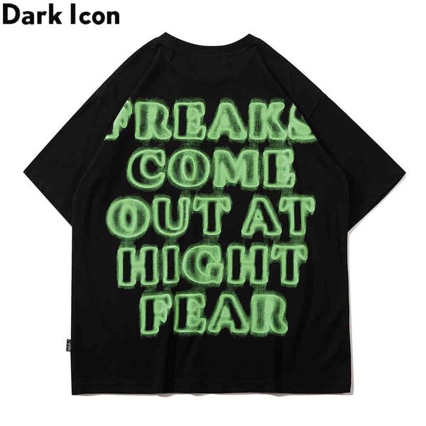 men dark icon letters printed hip hop tshirt women summer round neck men's t-shirt cotton tee shirts, White;black
men dark icon letters printed hip hop tshirt women summer round neck men's t-shirt cotton tee shirts, White;black