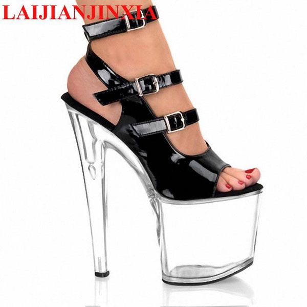 sandals platform shoes ankle strap 20cm stripper open toe black crystal temptation high heels 7316
sandals platform shoes ankle strap 20cm stripper open toe black crystal temptation high heels 7316