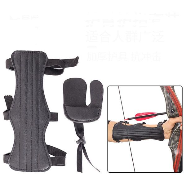 elbow & knee pads portable leather sports archery arm guard and finger tab protector equipment accessory, Black;gray
elbow & knee pads portable leather sports archery arm guard and finger tab protector equipment accessory, Black;gray