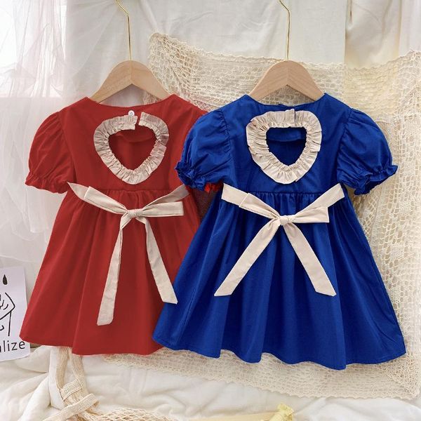 summer casual kids princess dress for girl puff sleeve backless bow children birthday little costume vestidos girl's dresses, Red;yellow
summer casual kids princess dress for girl puff sleeve backless bow children birthday little costume vestidos girl's dresses, Red;yellow