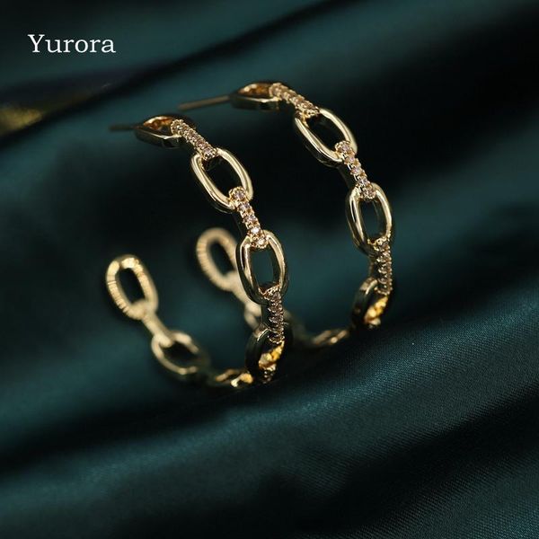 hoop & huggie yurora luxury cuban links round earrings for women gold color cubic zirconia punk circle fashion party jewelry cz, Golden;silver
hoop & huggie yurora luxury cuban links round earrings for women gold color cubic zirconia punk circle fashion party jewelry cz, Golden;silver