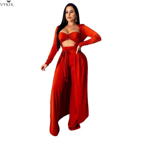 two piece dress women set cape strapless wide up pants suit full sleeve 3 tracksuit outfits club streetwear womens clothing, White
two piece dress women set cape strapless wide up pants suit full sleeve 3 tracksuit outfits club streetwear womens clothing, White