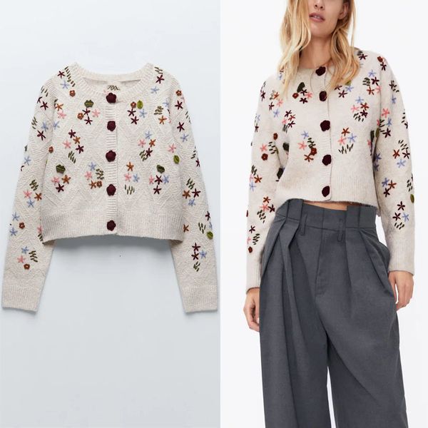 knits floral embroidered knit cardigan women long sleeve crochet vintage sweaters woman chic flower shaped button casual top, White
knits floral embroidered knit cardigan women long sleeve crochet vintage sweaters woman chic flower shaped button casual top, White