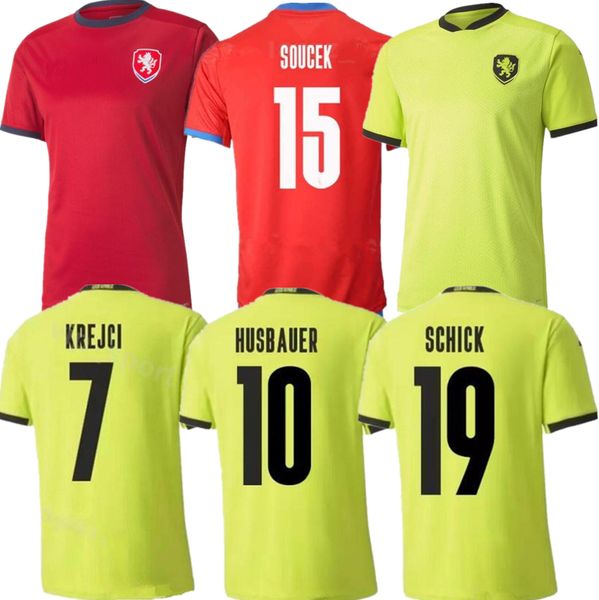 2021 national team czech republic soccer jersey 21/22 #10 husbauer #14 jankto #15 soucek #21 skoda shirt european cup football uniforms, Black;yellow
2021 national team czech republic soccer jersey 21/22 #10 husbauer #14 jankto #15 soucek #21 skoda shirt european cup football uniforms, Black;yellow