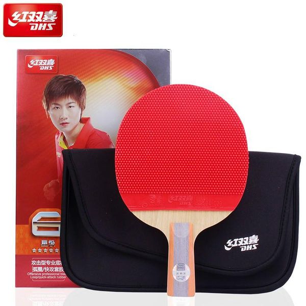 original dhs 6003 6007 (6 star) fl long handle table tennis racket with case sports indoor pimples out raquets
original dhs 6003 6007 (6 star) fl long handle table tennis racket with case sports indoor pimples out raquets