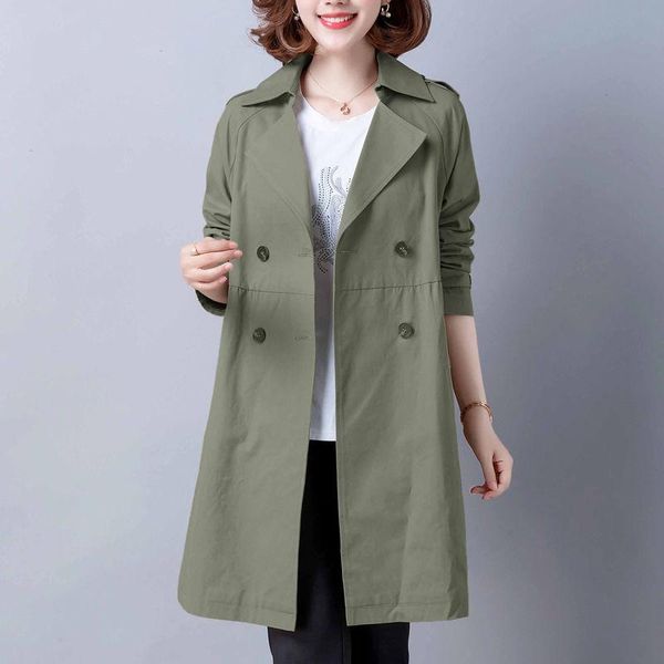 women's trench coats long women double breasted full sleeve army green loose lapel spring fall clothing cardigan office lady windbreake, Tan;black
women's trench coats long women double breasted full sleeve army green loose lapel spring fall clothing cardigan office lady windbreake, Tan;black