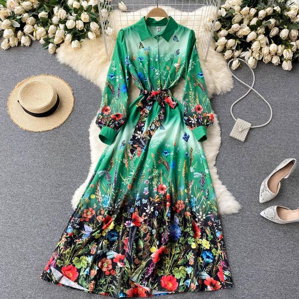 casual dresses prairie chic green long dress for women 2021 autumn lapel lantern sleeve slim sashes bow bog swing maxi robe femme, Black;gray
casual dresses prairie chic green long dress for women 2021 autumn lapel lantern sleeve slim sashes bow bog swing maxi robe femme, Black;gray