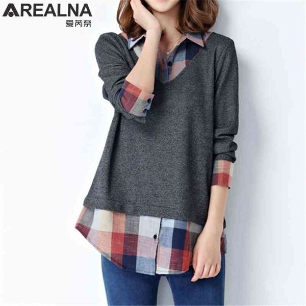tunic women's plus size clothes long sleeve fashion woman blouses kimono lady blouse shirt women plaid patchwork collar 210410, White
tunic women's plus size clothes long sleeve fashion woman blouses kimono lady blouse shirt women plaid patchwork collar 210410, White