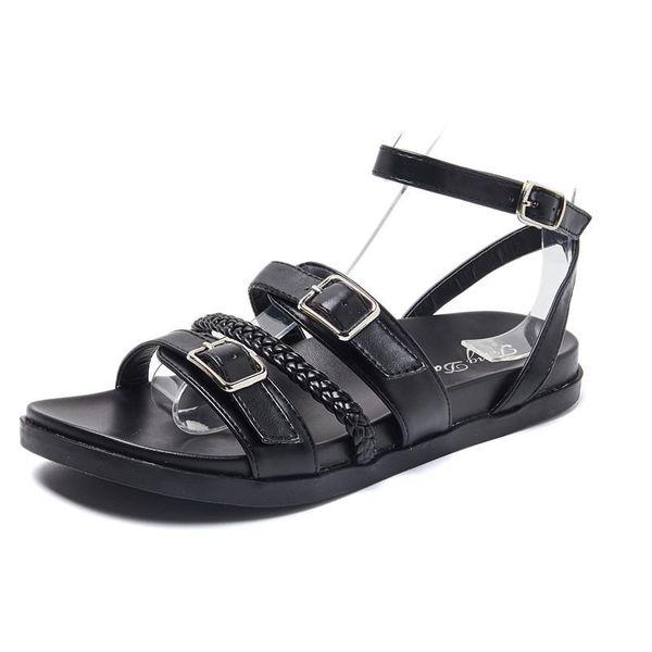 summer women's flat sandals all-match gladiator comfortable and fashionable platform students can wear, Black
summer women's flat sandals all-match gladiator comfortable and fashionable platform students can wear, Black