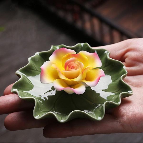 fragrance lamps ceramic lotus incense insert leaf base plate holder hand pinch flowers zen rose burner decoration
fragrance lamps ceramic lotus incense insert leaf base plate holder hand pinch flowers zen rose burner decoration