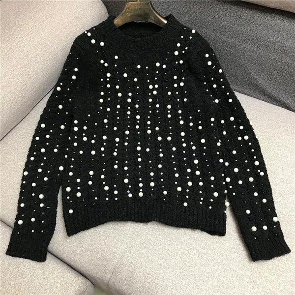 women's sweaters sweater for women 2021, a loose knit over body of beads 1031, White;black
women's sweaters sweater for women 2021, a loose knit over body of beads 1031, White;black