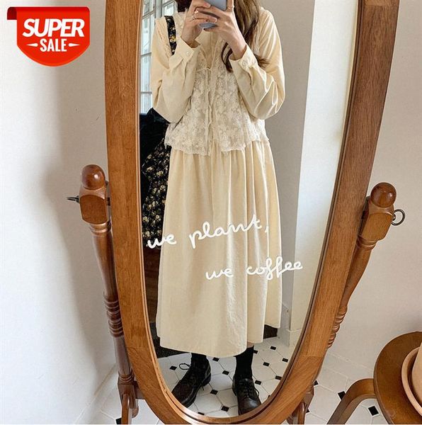 ins wind fairy skirt is a pleated shirt + lace vest on the outside. #4m7p, Black
ins wind fairy skirt is a pleated shirt + lace vest on the outside. #4m7p, Black