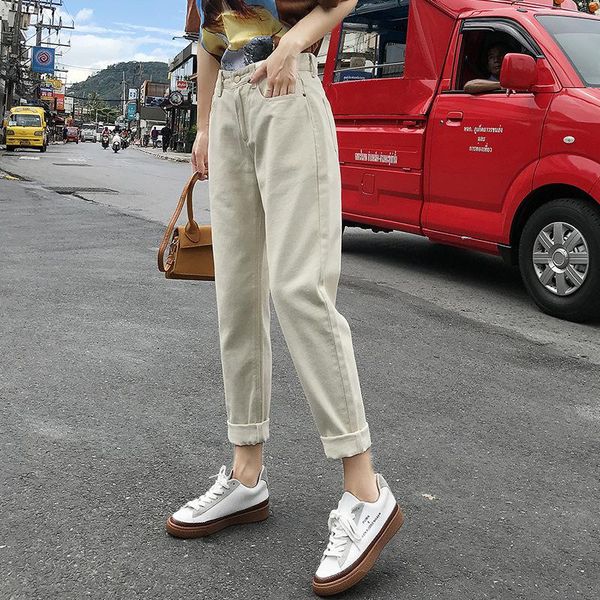 women's jeans crop korean style plus fleece wide leg pants high waist streetwear denim vaqueros mujer harem, Blue
women's jeans crop korean style plus fleece wide leg pants high waist streetwear denim vaqueros mujer harem, Blue