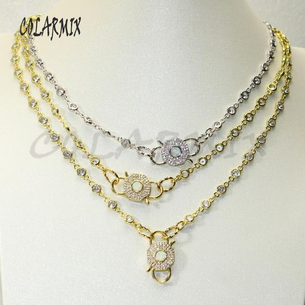 3pcs s clasp pendants necklace zircon crystal chain acessories for women jewelry accessories 50700 chains, Silver
3pcs s clasp pendants necklace zircon crystal chain acessories for women jewelry accessories 50700 chains, Silver