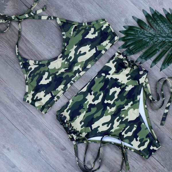 camouflage print bikini set high waist swimwear women sport two pieces swimsuit women bikinis xl bathing suits biquini, White;black
camouflage print bikini set high waist swimwear women sport two pieces swimsuit women bikinis xl bathing suits biquini, White;black